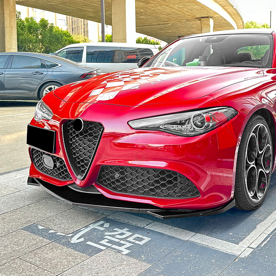 AMP-Z Front Bumper Lip Spiltter For Alfa Romeo Giulia 2015+