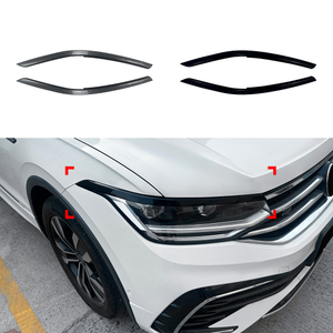 AMP-Z Headlight Eyebrows Eyelids Sticker For VW Volkswagen Tiguan MK2.5 2021-2023