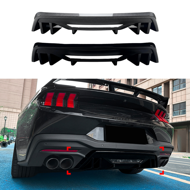 AMP-Z Rear Bumper Spoiler Lip For Ford Mustang MK7 2024+