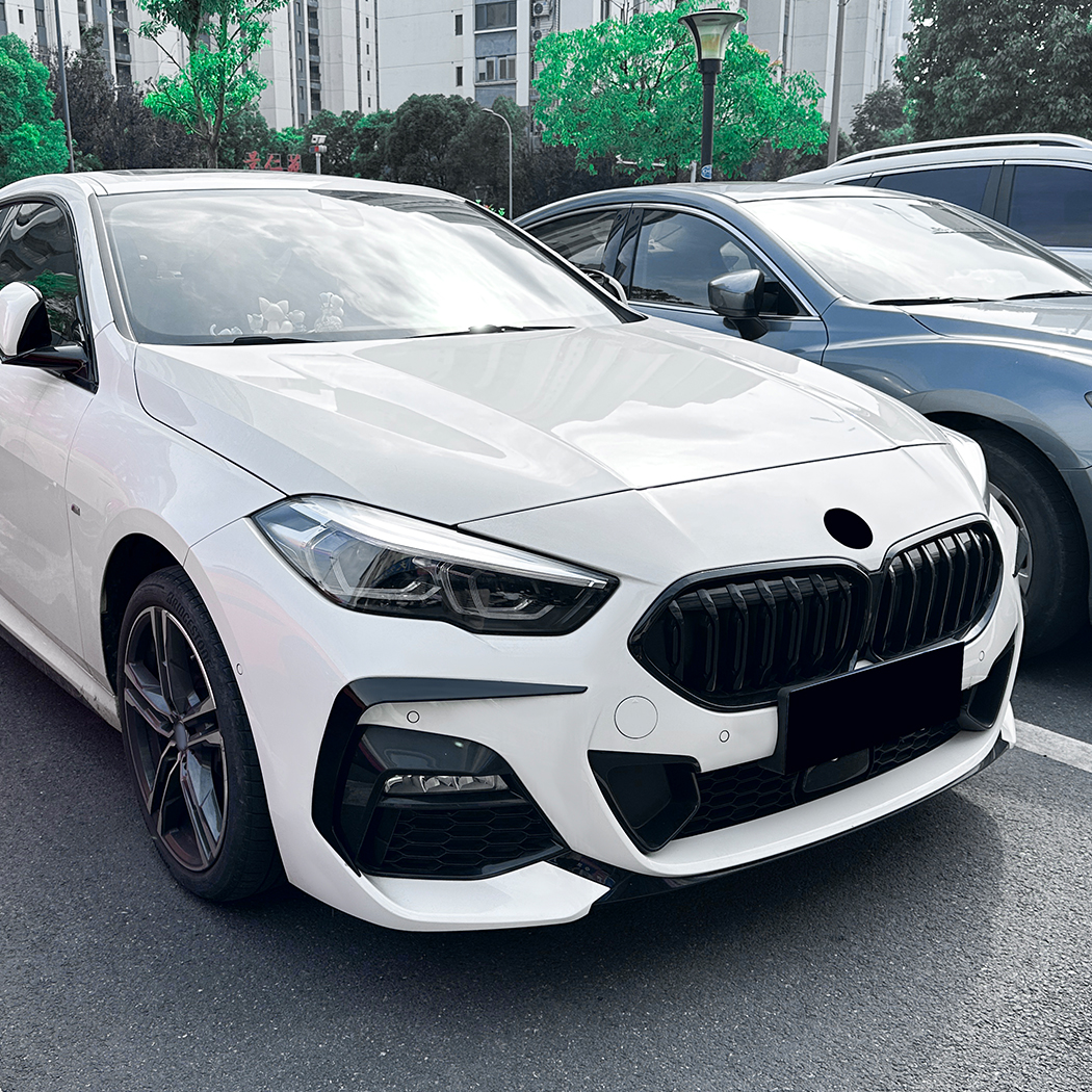 AMP-Z Front Bumper Fins Spoiler Canards For BMW 2 Series F44 M Sport 2020-2024