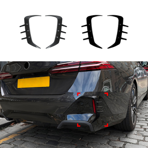 AMP-Z Rear Bumper Fins Spoiler Canards For BMW 5 Series G60 M Sport 2024+