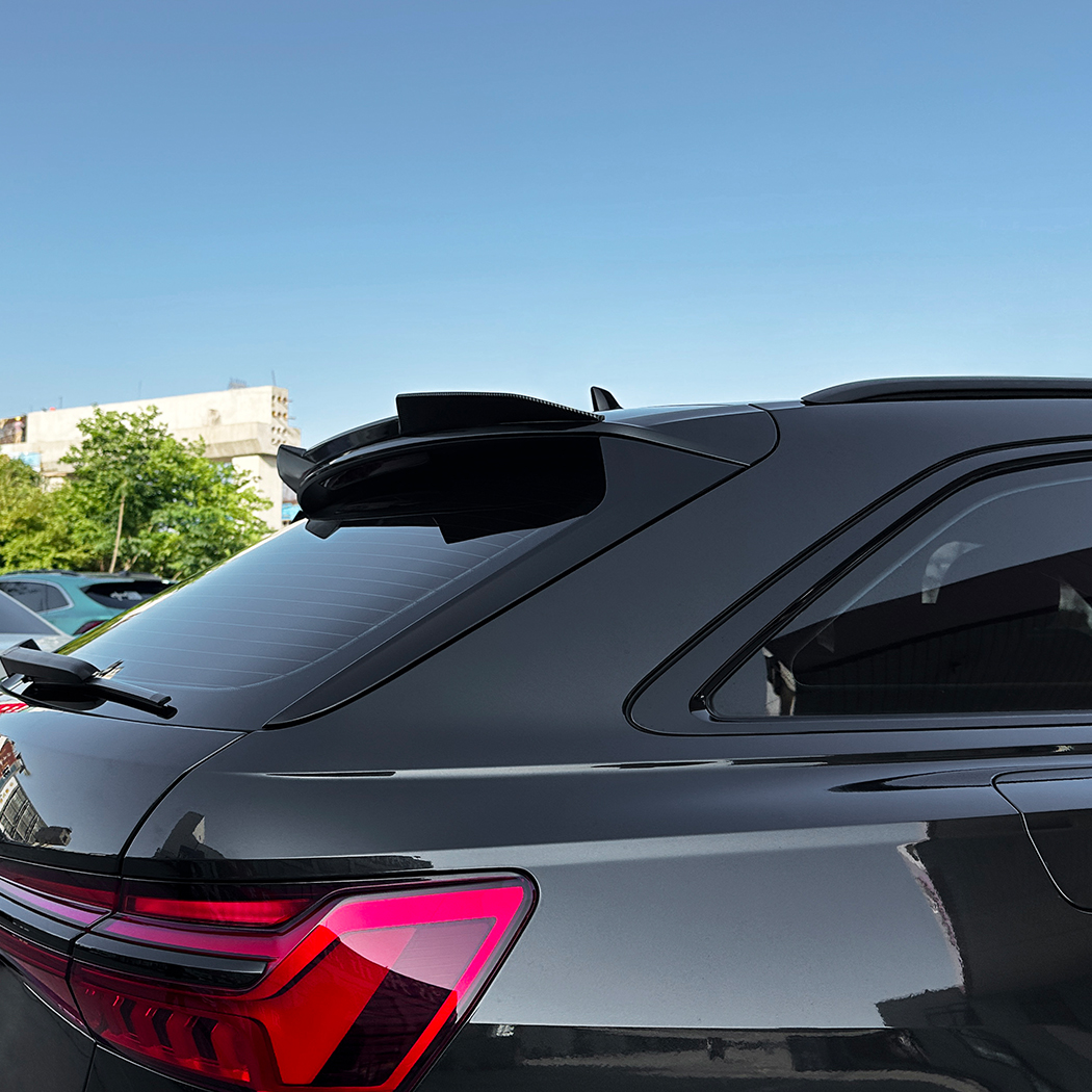 AMP-Z Rear Roof Wing Spoiler For Audi A6 C8 Avant Sline 2019-2024