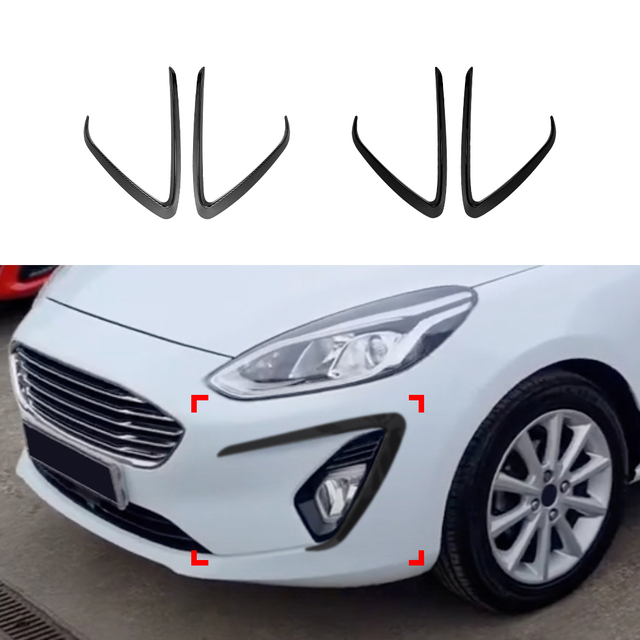AMP-Z ön tampon kanatçıkları Ford Fiesta MK8 standardı 2018-2020 için