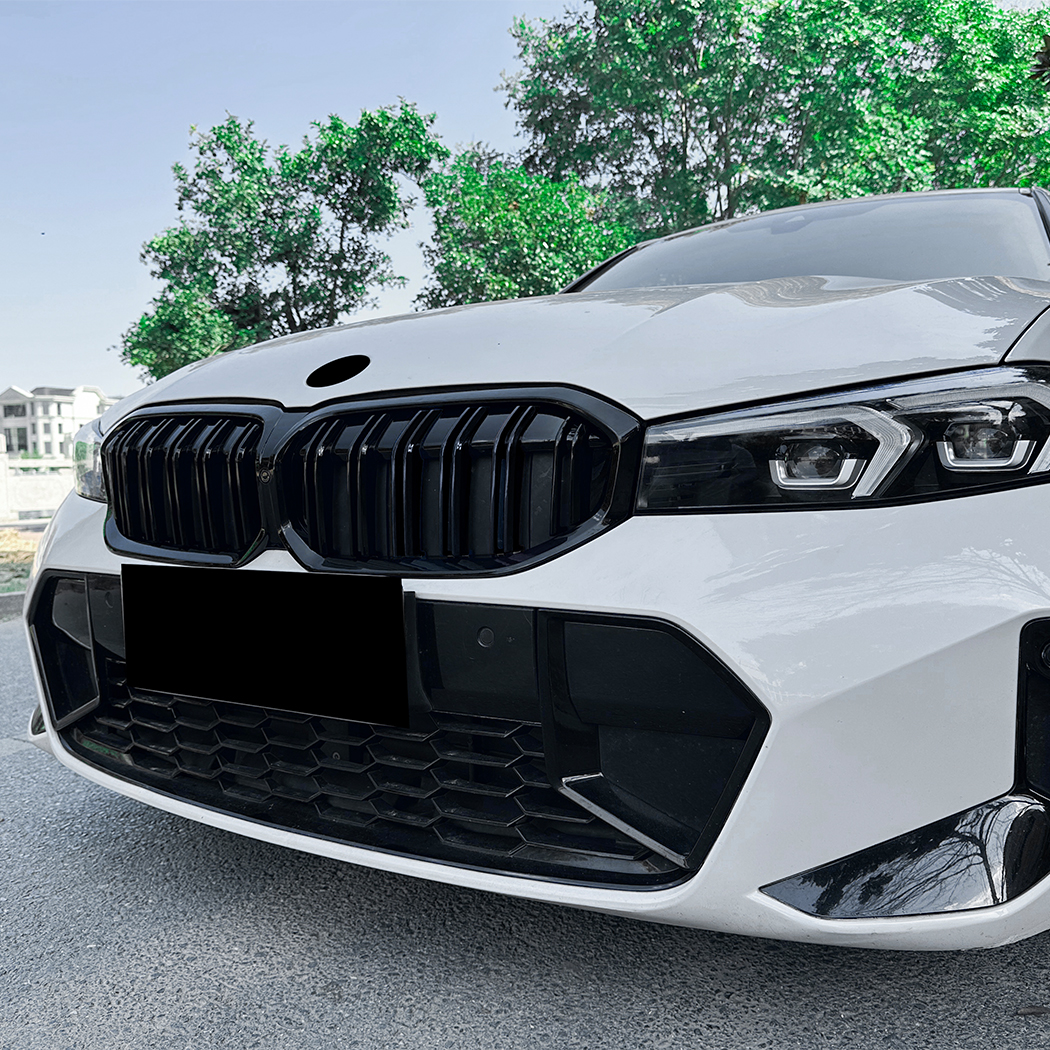 AMP-Z Front Bumper Grille Grill Black For BMW 3 Series G20 LCI 2023+