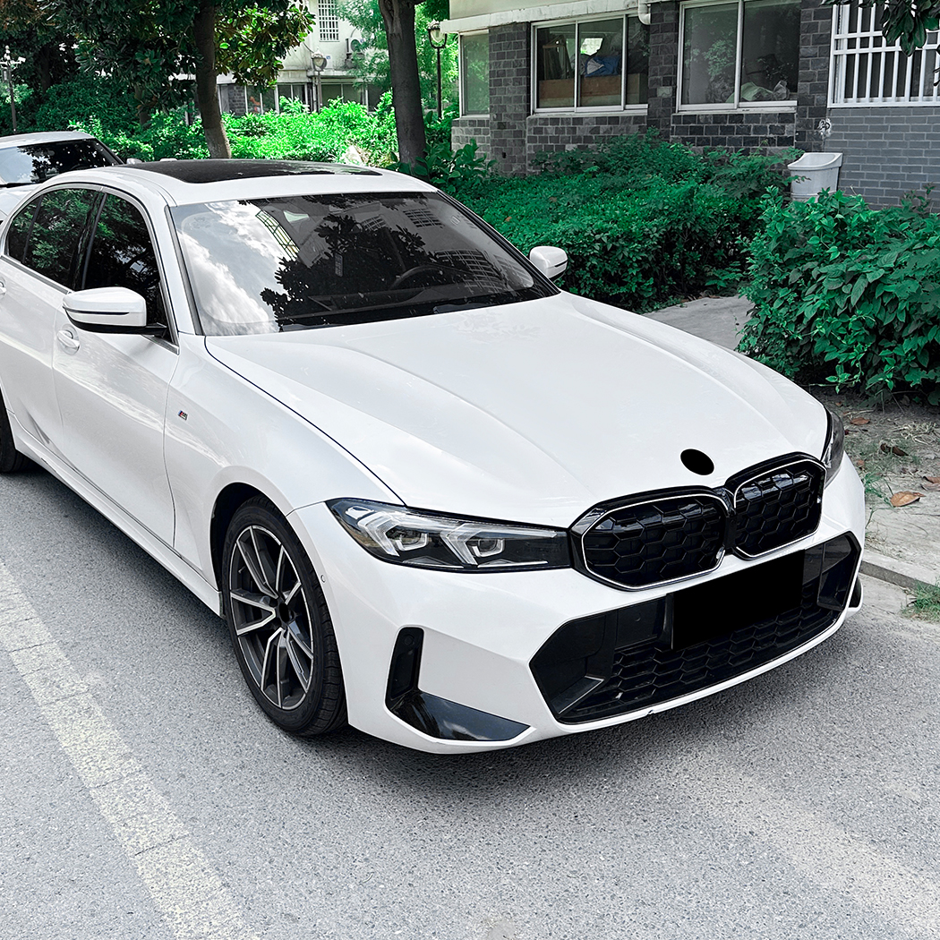 AMP-Z Front Bumper Grille Grill Silver For BMW 3 Series G20 G21 LCI 2023+