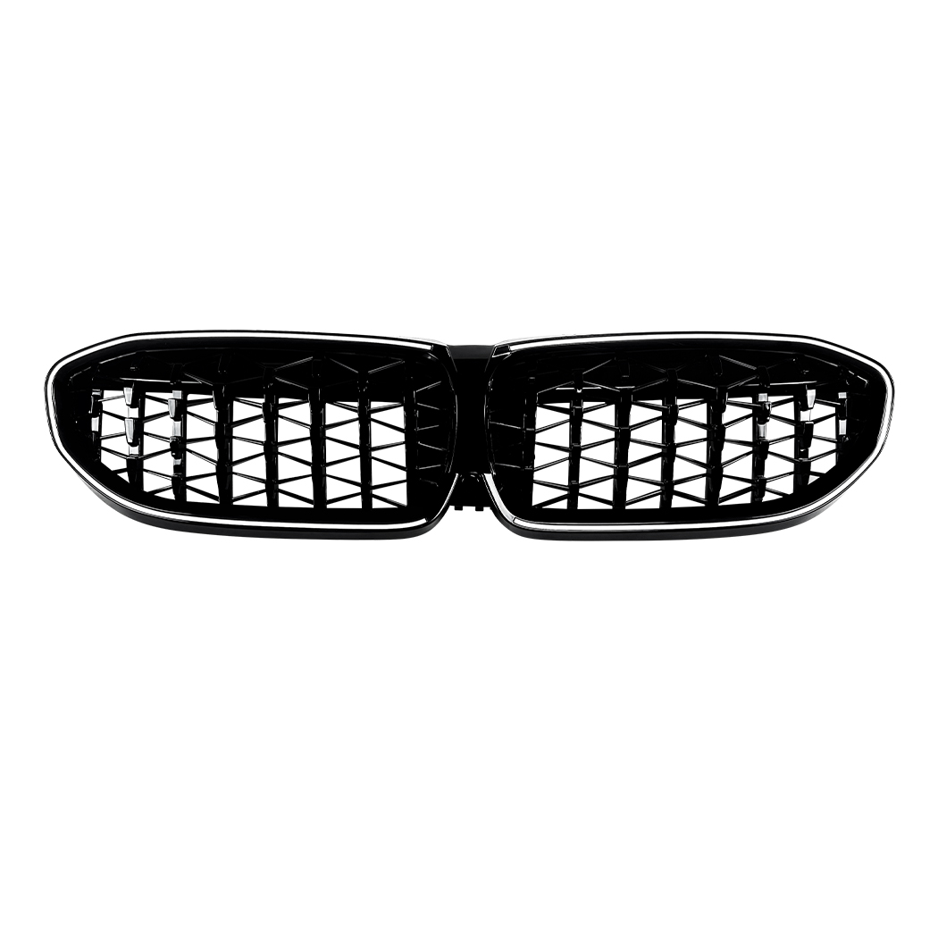 AMP-Z Front Bumper Grille Grill Black For BMW 3 Series G20 G21 Pre-facelift 2019-2022