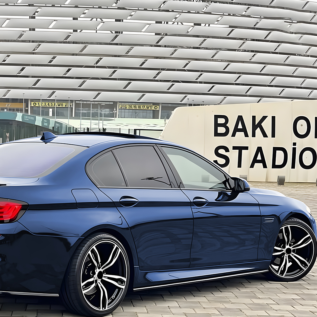 AMP-Z Side Skirt Rocker Panel Splitter Lip For BMW 5 Series F10 F11 M Sport 2011-2017