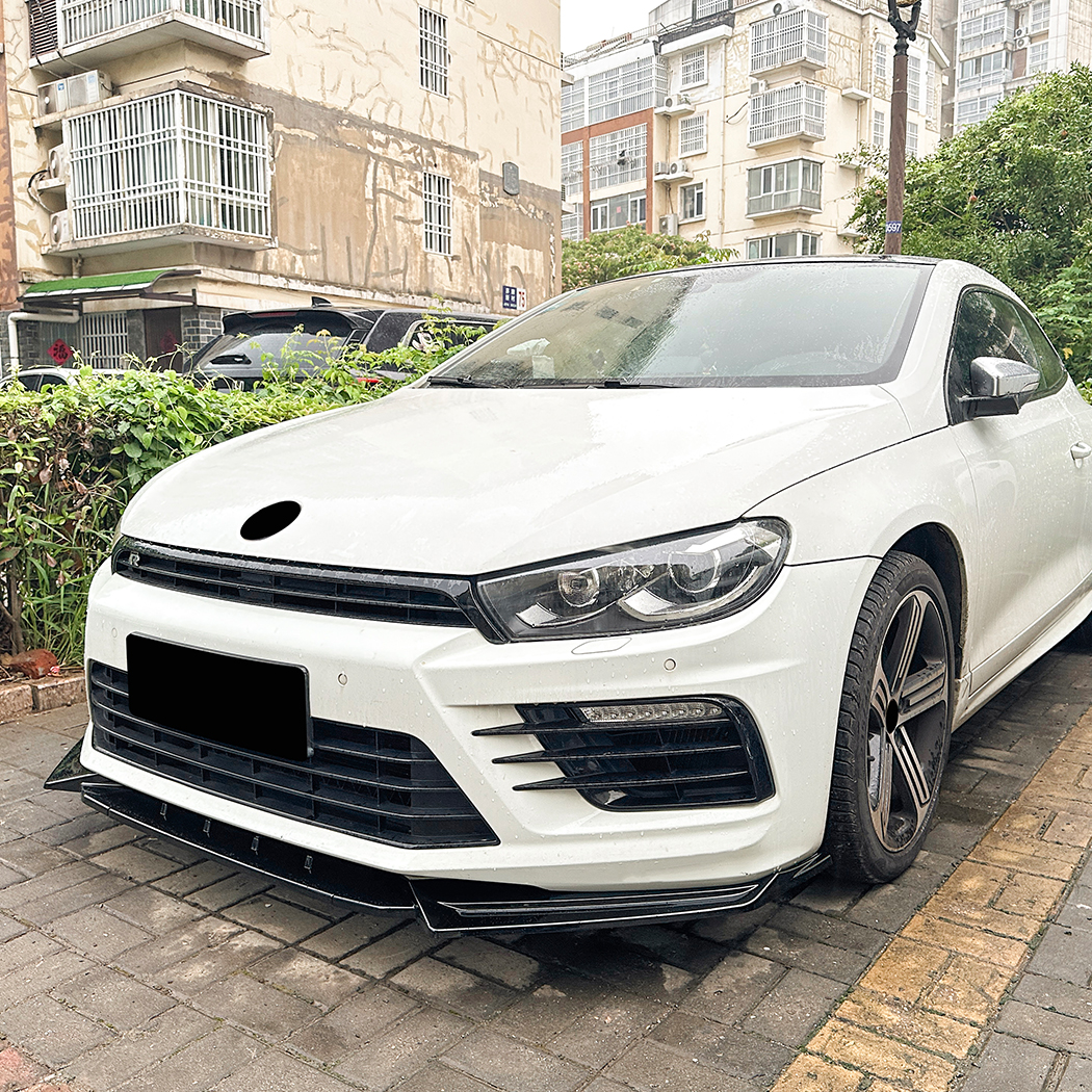 AMP-Z Front Bumper Lip Spiltter For VW Volkswagen Scirocco MK3.5 R 2015+