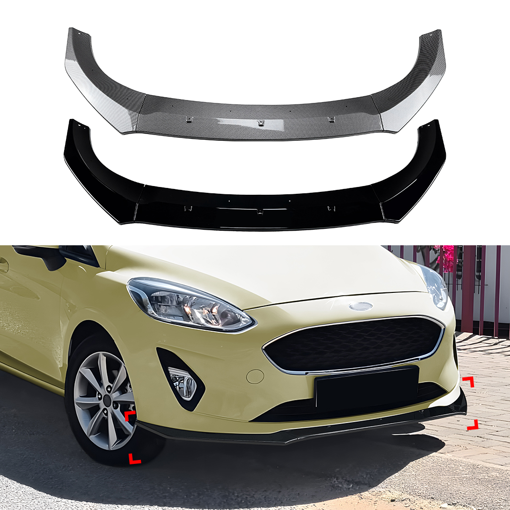 Front Bumper Lip Spiltter For Ford Fiesta MK8 2018-2021