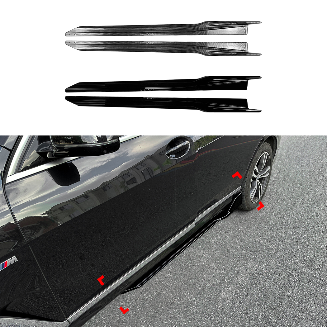 AMP-Z Side Skirt Rocker Panel Splitter Lip For BMW X7 G07 LCI M Sport 2019+