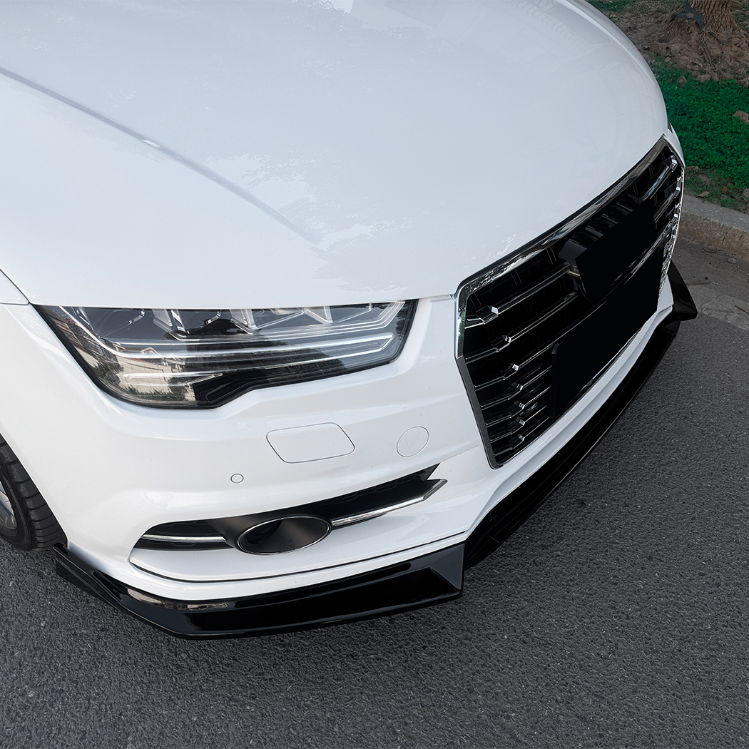 AMP-Z Front Bumper Lip Splitter For Audi A7 S7 C7 Facelift Sline 2015-2018