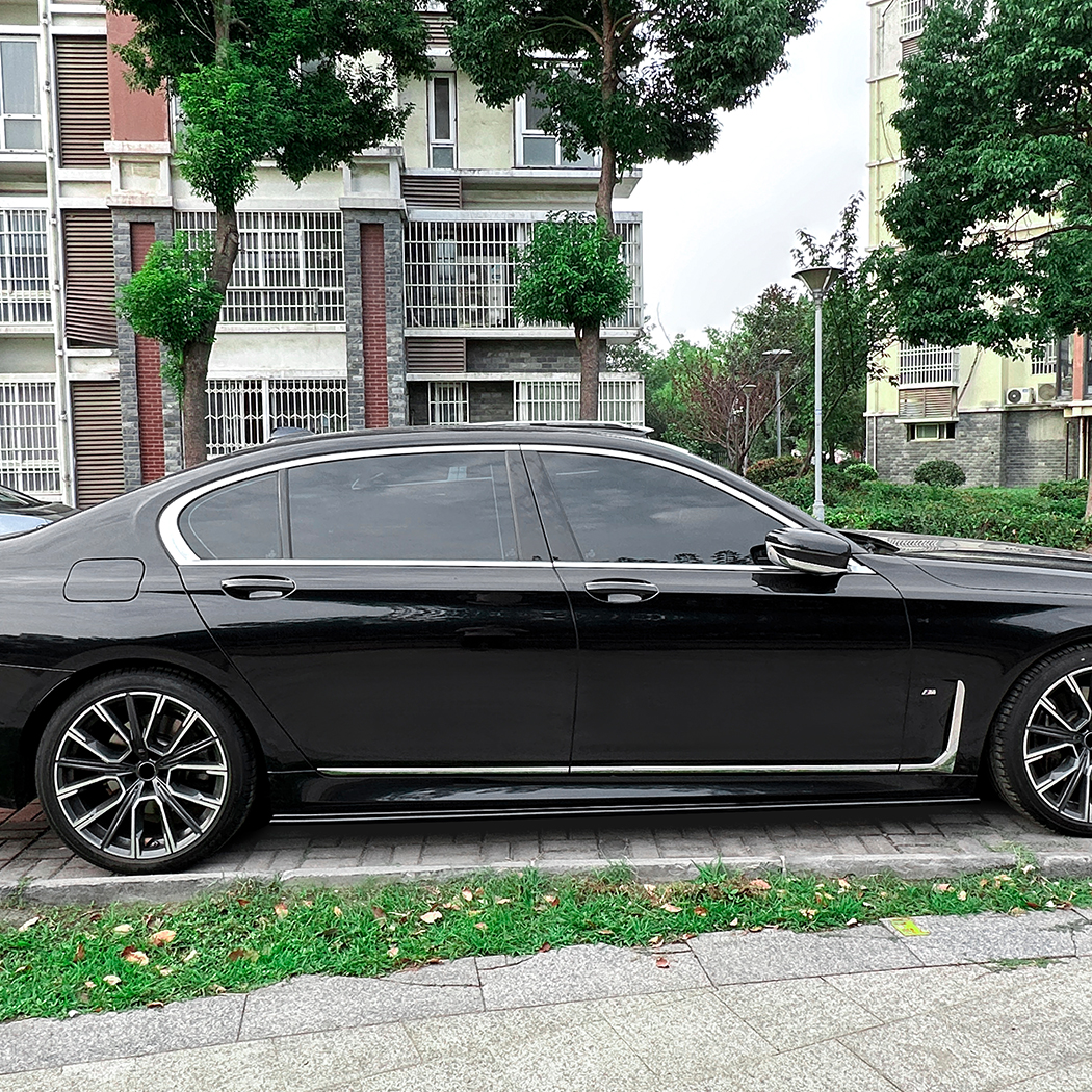 AMP-Z Side Skirt Rocker Panel Splitter Lip For BMW 7 Series G12 2016-2022