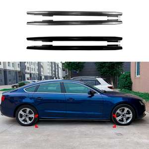AMP-Z Side Skirt Rocker Panel Splitter Lip For Audi A5 8T Sportback 4-Doors 2007-2017
