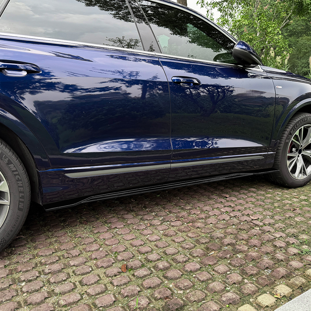 AMP-Z Side Skirt Rocker Panel Splitter Lip For Audi Q8 SQ8 2019+