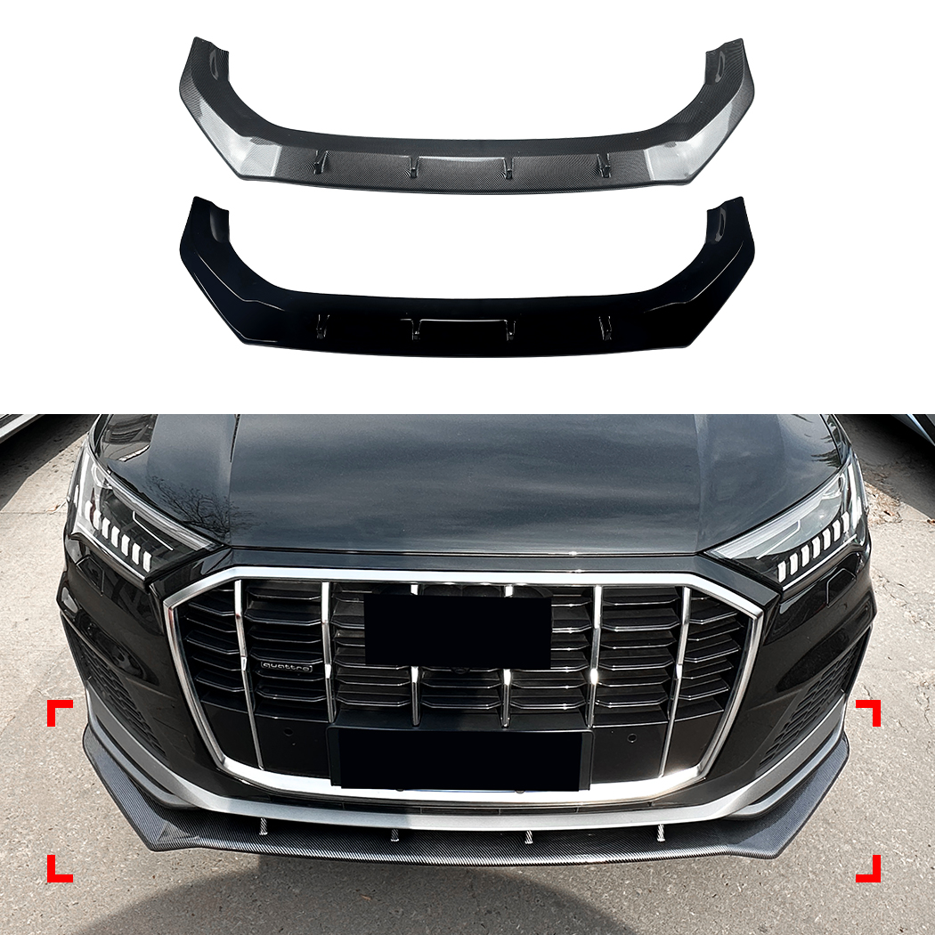 AMP-Z Front Bumper Lip Spiltter For Audi Q7 Sline 2020-2023