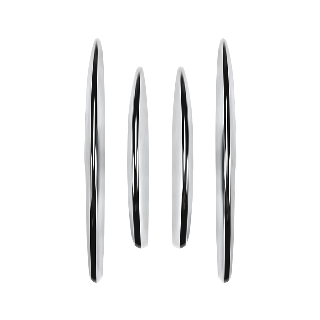 AMP-Z Front Bumper Fins Spoiler Canards For Mercedes Benz E Class W214 2024+