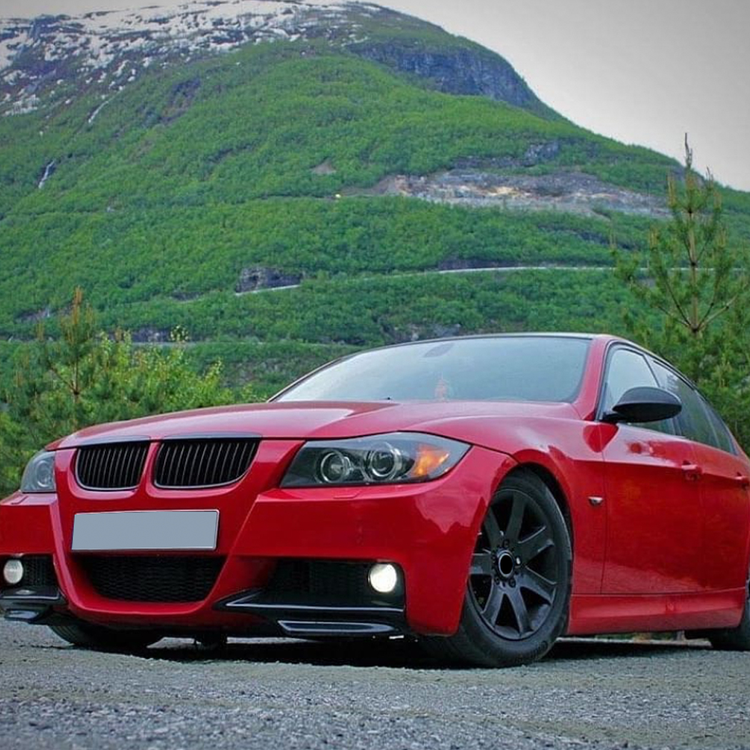 AMP-Z Front Side Splitter Sticker For BMW 3 Serise E90 M-Tech 2005-2008