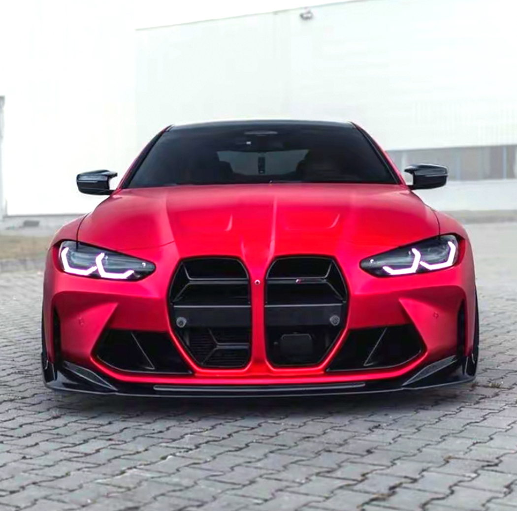 AMP-Z Front Bumper Lip Spiltter For BMW 3 Series M3 M4 G80 G81 G82 G83 2021+