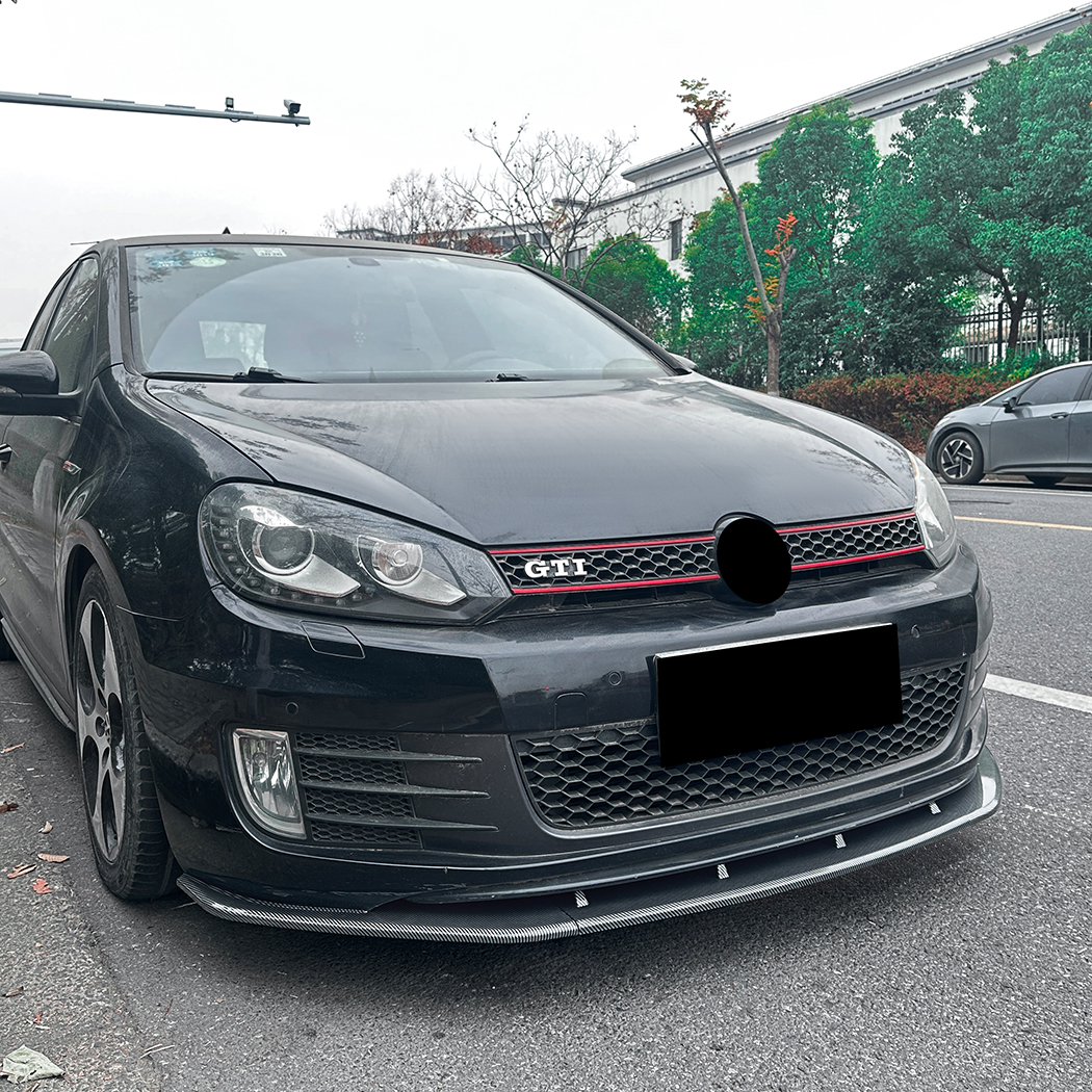 AMP-Z Front Bumper Lip Spiltter For VW Volkswagen Golf MK6 GTI 2008-2021