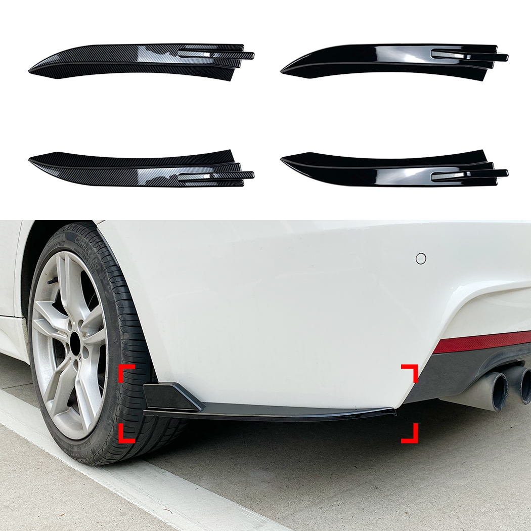AMP-Z Front Side Splitter Sticker For BMW 3 Serise F30 F31 M Pack 2013-2019