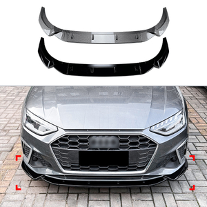 AMP-Z Front Bumper Lip Spiltter For Audi A4 Sline S4 B9.5 2020-2024