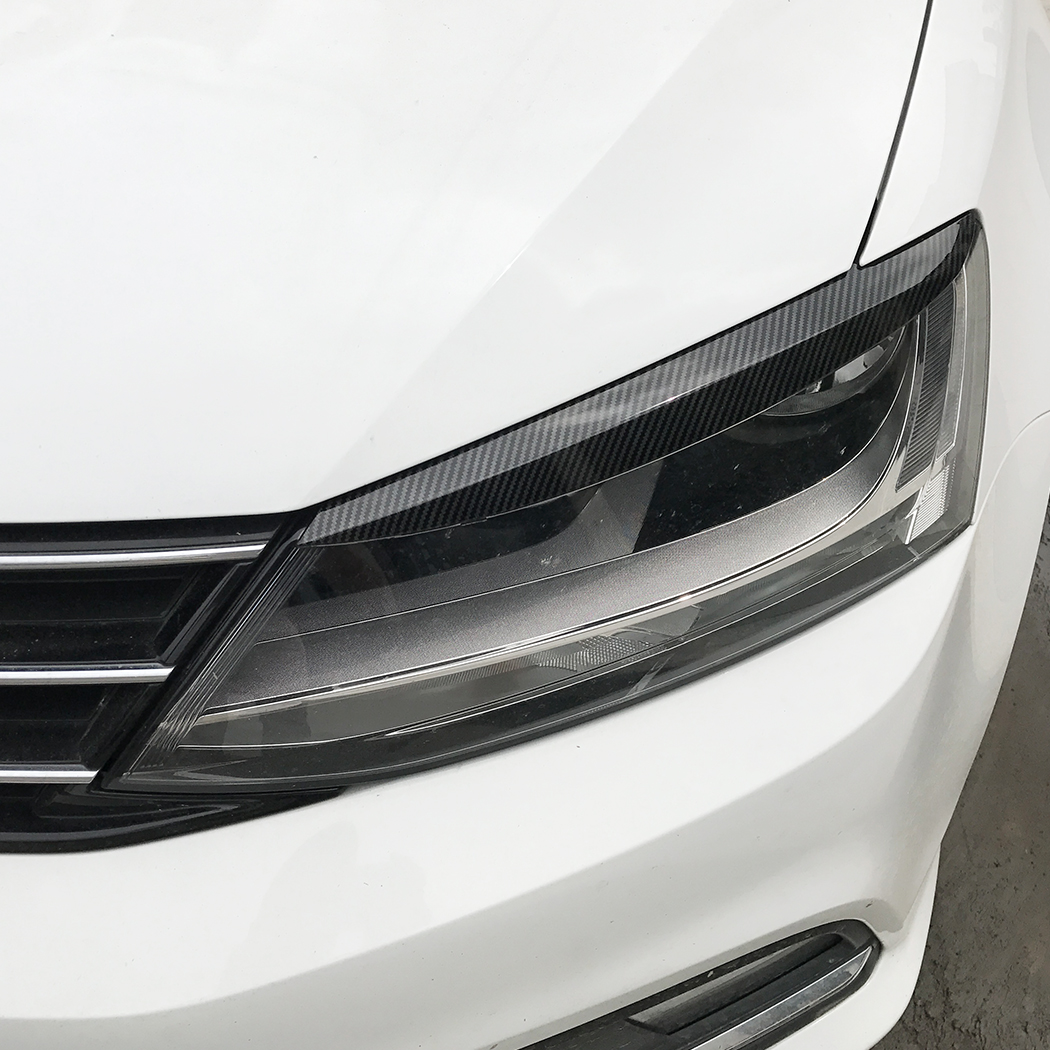 AMP-Z Headlight Eyebrows Eyelids Sticker For VW Volkswagen Jetta MK6 2011-2017