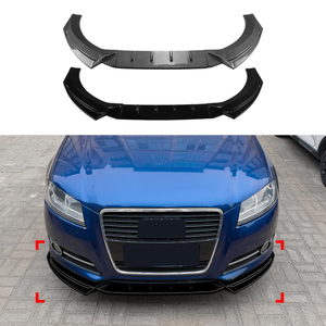 AMP-Z Front Bumper Lip Splitter For Audi A3 8P Facelift Standard 2008-2012