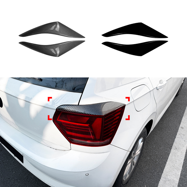 AMP-Z Headlight Eyebrows Eyelids Sticker For VW Volkswagen Polo MK6 2018-2021