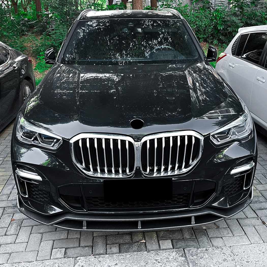 AMP-Z Front Bumper Lip Splitter For BMW X5 G05 Pre-Facelift M Sport 2019-2022