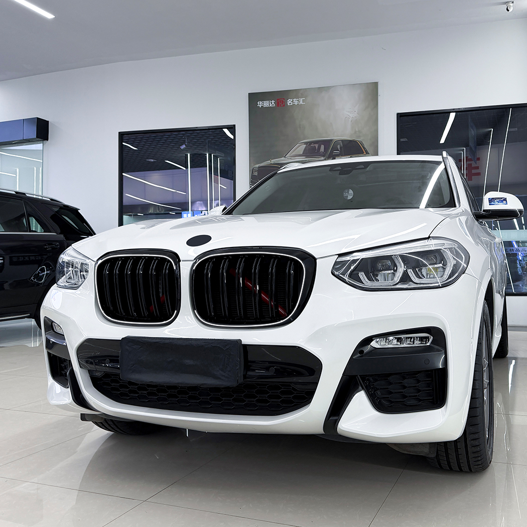 AMP-Z Front Bumper Grille Grill With Lights For BMW X3 X4 G01 G02 Pre-Facelift 2018-2022