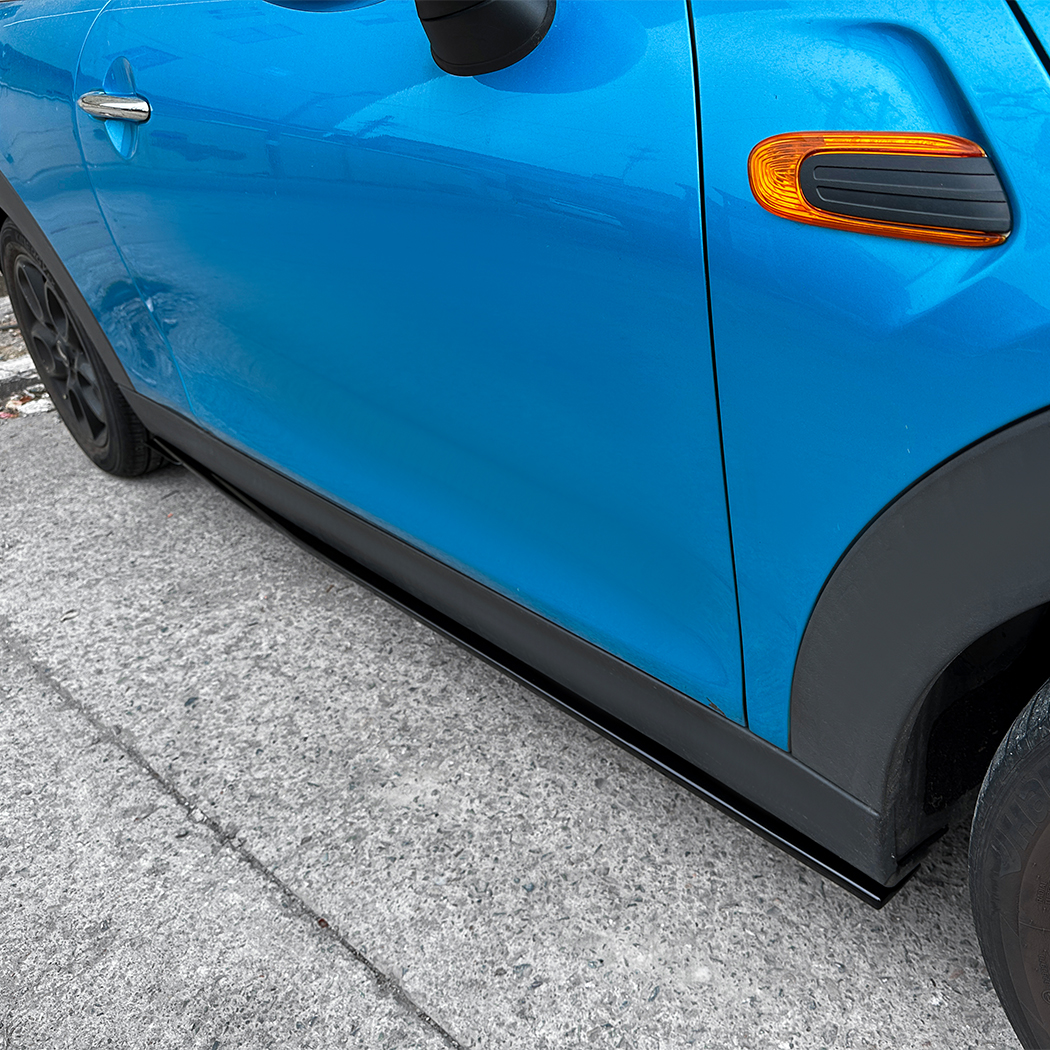 AMP-Z Side Skirt Rocker Panel Splitter Lip For BMW Mini Cooper F56 F57 3-Doors Standard 2014-2024