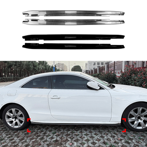 AMP-Z Side Skirt Rocker Panel Splitter Lip For Audi A5 8T Coupe 2-Doors 2007-2016