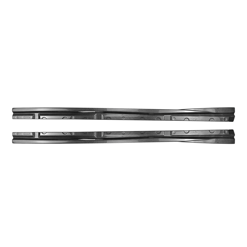 AMP-Z Side Skirt Rocker Panel Splitter Lip For Ford Fiesta MK7 Standard 2008-2017
