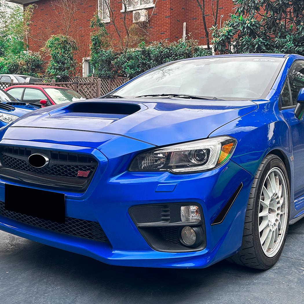AMP-Z Front Bumper Fins Side Spoiler Canards For Subaru WRX STI VA 2015-2021