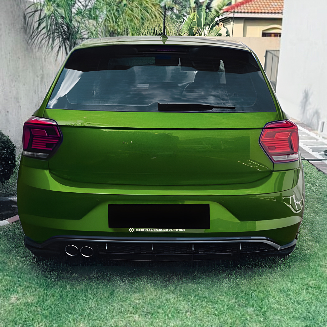AMP-Z Rear Bumper Spoiler Diffuser Valance Lip For Volkswagen VW Polo MK6 GTI 2019-2021
