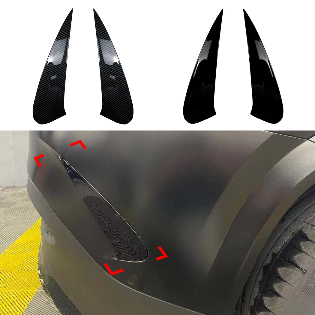 AMP-Z Rear Bumper Fins Spoiler Canards For Mercedes Benz GLE Class C167 AMG-Line 2019+