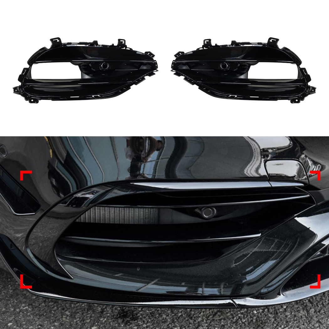 AMP-Z Front Bumper Grille Grill For Mercedes Benz A Class W176 Facelit 2016-2018