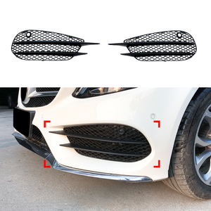 AMP-Z Front Bumper Grille Grill For Mercedes Benz C Class W205 C205 S205 Pre-Facelift AMG-Line 2015-2018