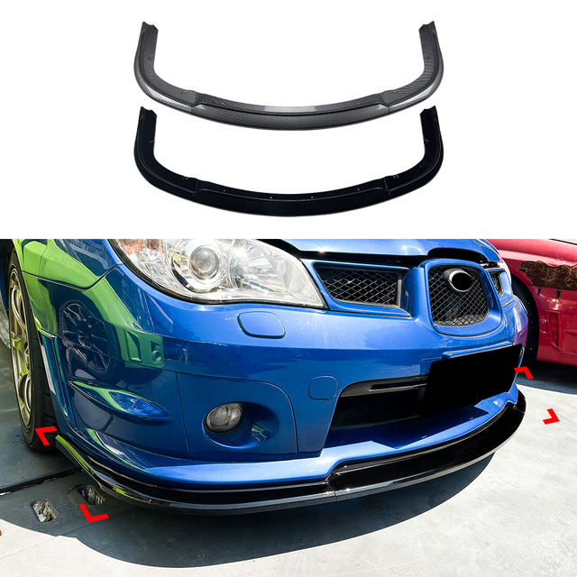 AMP-Z Front Bumper Lip Spiltter For Subaru Impreza WRX STI 2006-2007