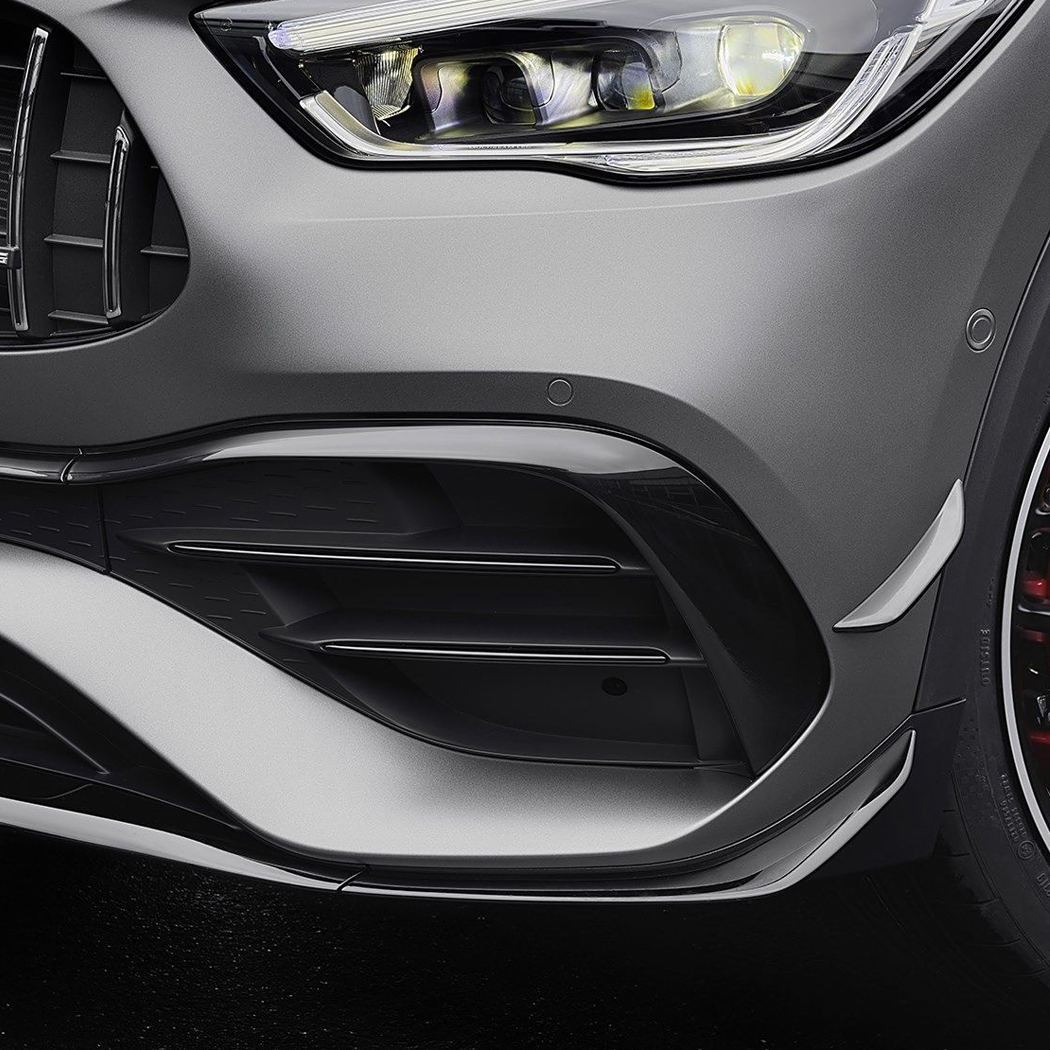 AMP-Z Front Bumper Fins Spoiler Canards For Mercedes Benz GLA Class GLA 180 200 220 GLA35 GLA45 H247 AMG-Line 2020+