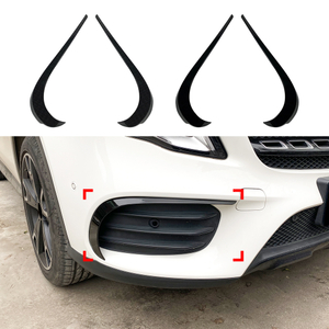 AMP-Z Front Bumper Fins Spoiler Canards For Mercedes Benz GLA Class X156 Facelift AMG-Line 2017-2019