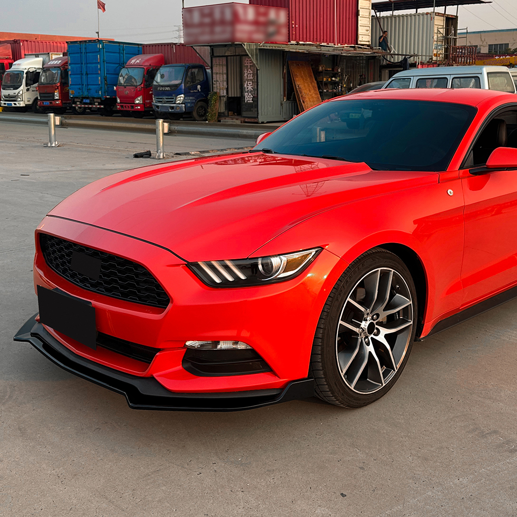 AMP-Z Front Bumper Lip Spiltter For Ford Mustang MK6 2015-2017