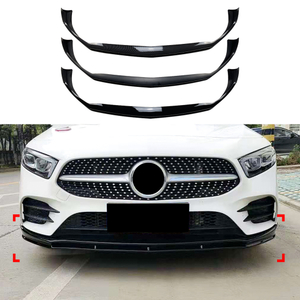 AMP-Z Front Bumper Lip Spiltter For Mercedes Benz A Class W177 AMG Line 2018+