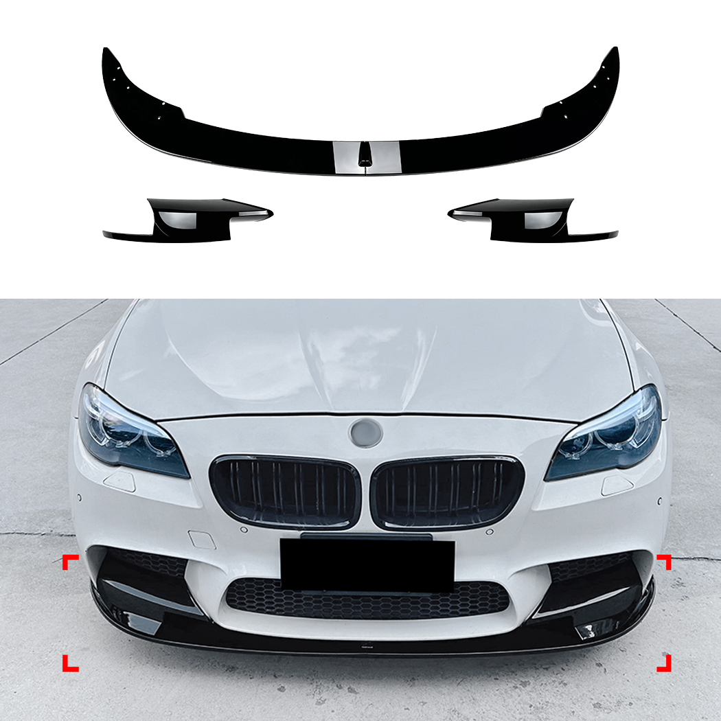 AMP-Z Front Bumper Lip Spiltter For BMW 5 Series F10 F11 M5 2011-2017