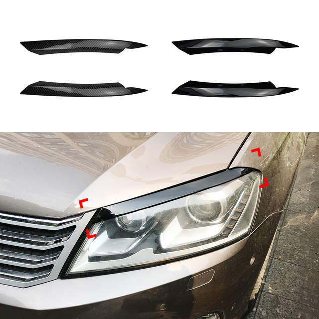 AMP-Z حواجب الحواجب الجفون ملصق لجفون VW Volkswagen Passat B7 2011-2015