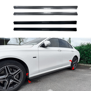 AMP-Z Side Skirt Rocker Panel Splitter Lip For Mercedes Benz E Class W213 AMG Line 2016-2023