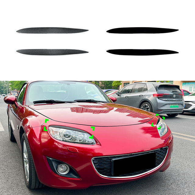 AMP-Z Headlight Eyebrows Eyelids Sticker For Mazda MX-5 NC Miata 2009-2015