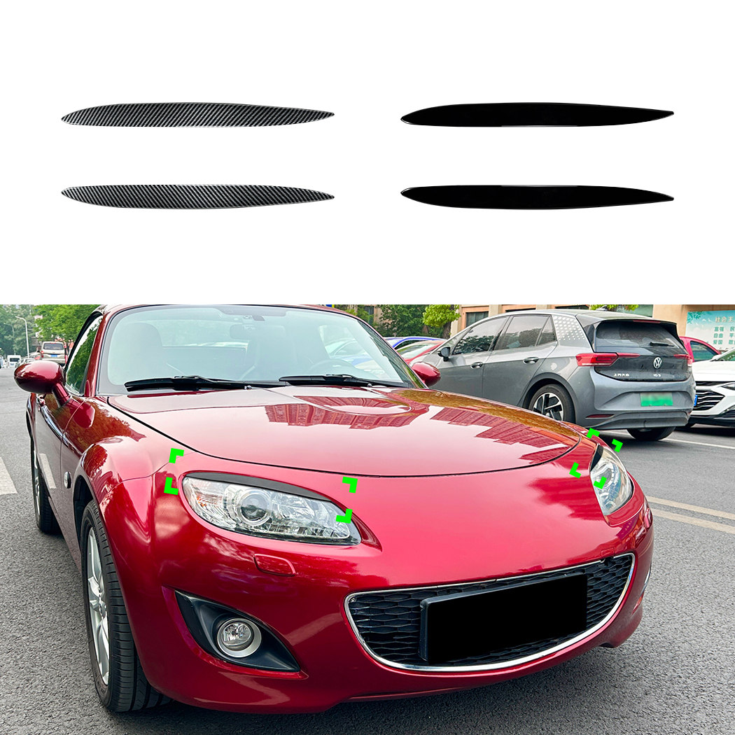 AMP-Z Headlight Eyebrows Eyelids Sticker For Mazda MX-5 NC Miata 2009-2015
