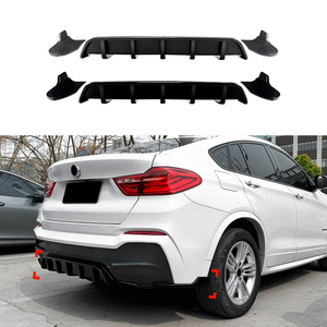 AMP-Z Rear Bumper Spoiler Lip For BMW X4 F26 M Sport 2014-2018