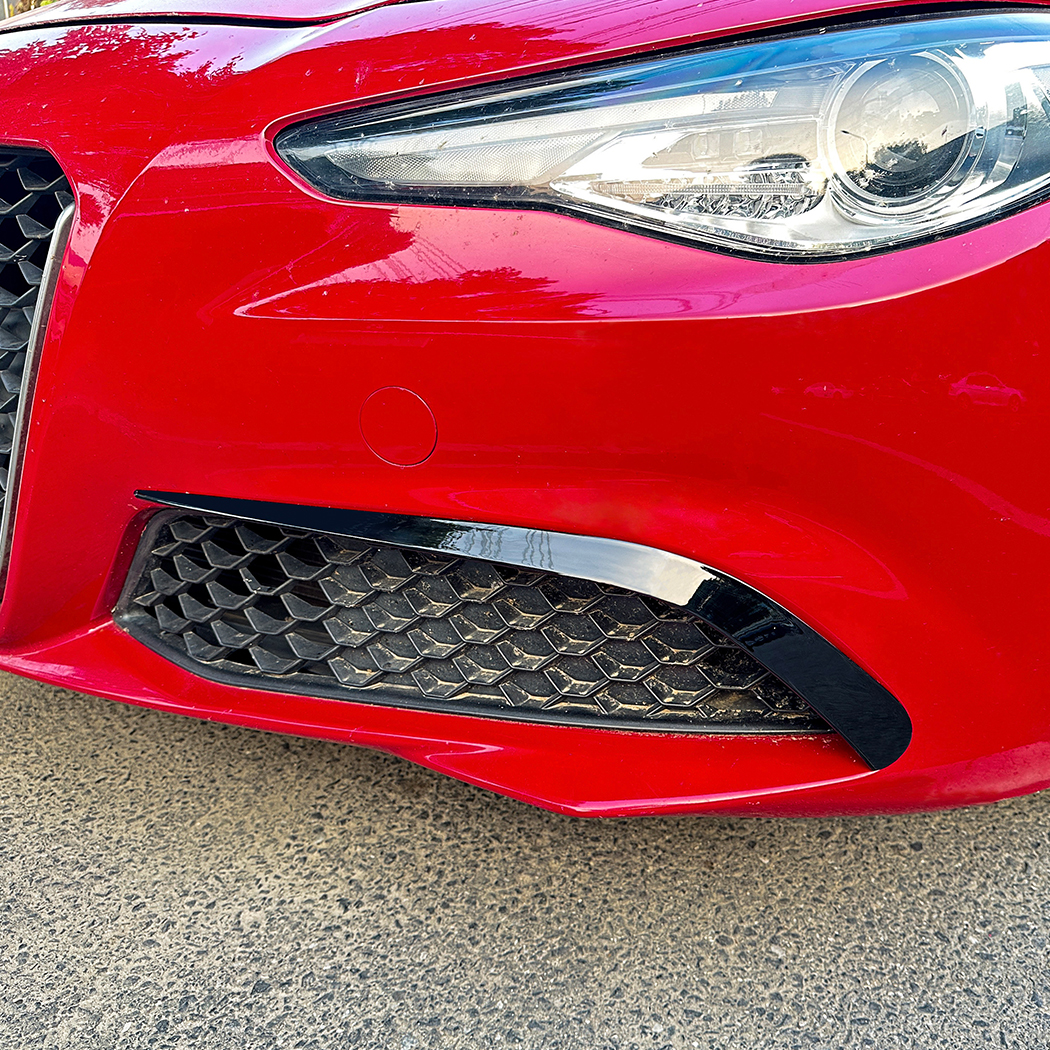 AMP-Z Front Bumper Fins Spoiler Canards For Alfa Romeo Giulia Standard 2015-2022